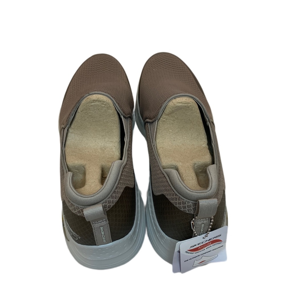 Skechers ARCH FIT BANLIN 232043/TPE Taupe Brown Slip On Walking Shoes Mens Sz 13 - Picture 6 of 11
